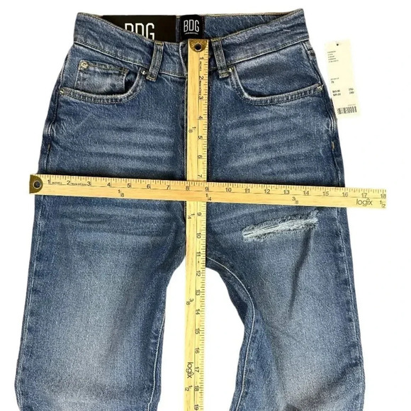 Urban Outfitters High Rise Ripped Flared Jeans Size 25 - Picture 5 of 15